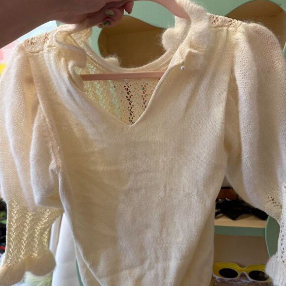 Rouje Cropped crew Sweater size small /4/ 36. Never wore it - Picture 3 of 8